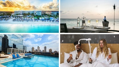 Arriba: Aruba Marriott Resort & Stellaris Casino; Abajo: W Panama