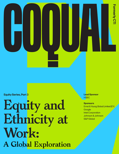 Coqual's Equity and Ethnicity at Work: A Global Exploration report cover