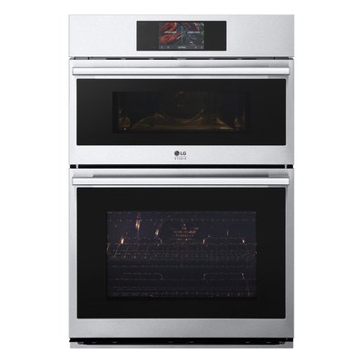 The LG STUDIO Combination Double Wall Oven takes the cooking experience to the next level with features like True Convection™, Air Fry, Air Sous Vide and TurboCook™.