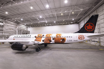 Air Canada will be promoting the film Turning Red through a themed livery that will fly across the country on a Canadian built Airbus A220. (CNW Group/Air Canada)