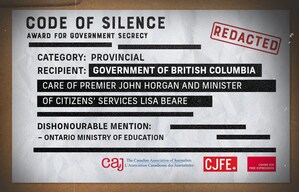 Ignoble efforts by B.C. government to short-circuit citizens from accessing their rights to information separated itself from the rest in 2021