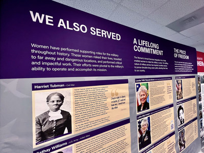 The Military Women's Memorial's traveling "Color of Freedom" exhibit spotlights women of color who served alongside the U.S. Armed Forces from the Civil War era to the present day.