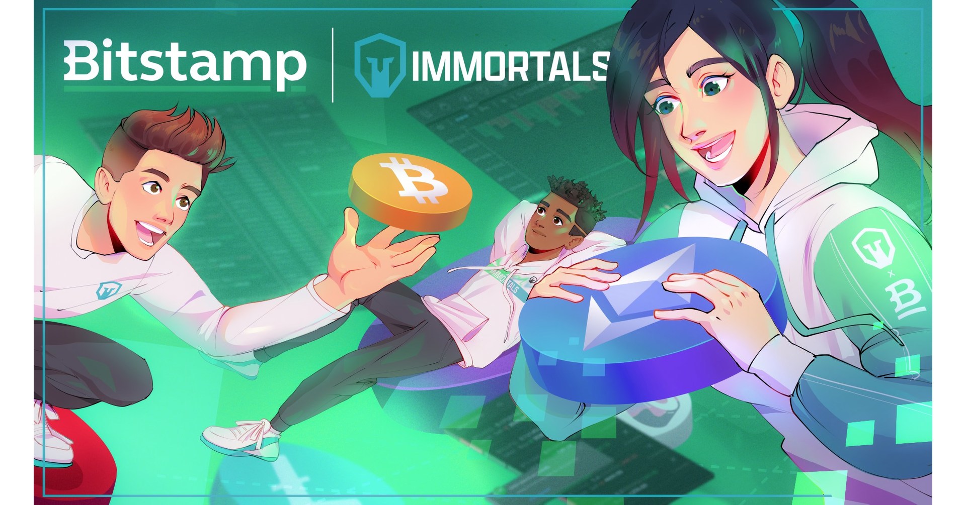 BITSTAMP NAMED OFFICIAL CRYPTOCURRENCY EXCHANGE OF IMMORTALS ESPORTS TEAMS