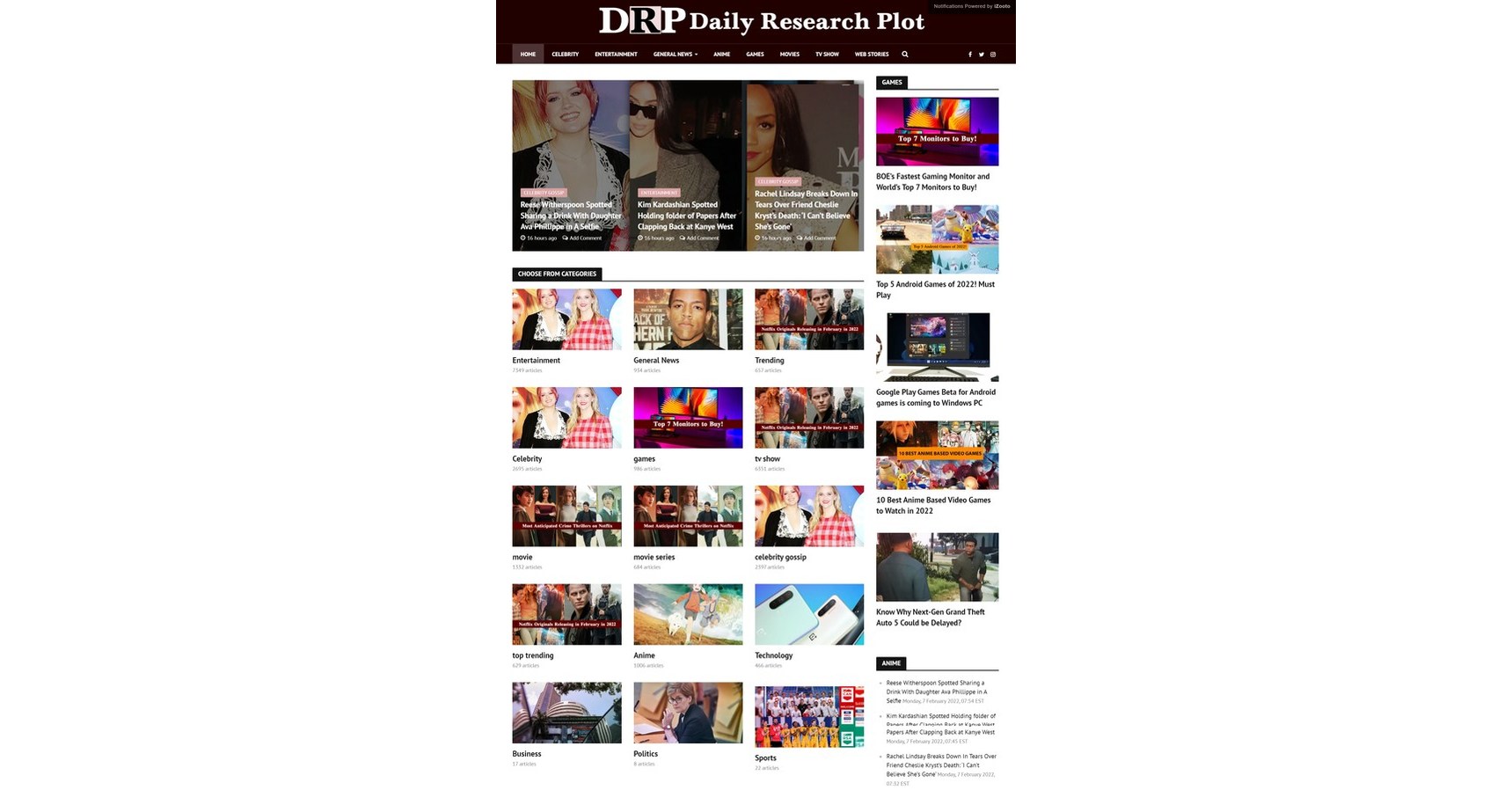 Top-notch Entertainment portal Daily Research Plot, launched their USA Unit along with new media portal FTTTVPedia.Com