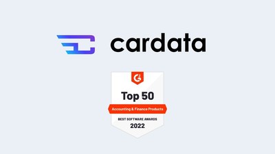 Cardata wins best 2022 G2 Best Software Award, number 35 of 50 Top Accounting and Finance Products