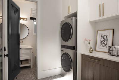 LG’s space-saving WashTower is perfect for homeowners with smaller laundry spaces and has a wide-range of settings with centrally located controls at just the right height. Credit: Davis Jeffrey