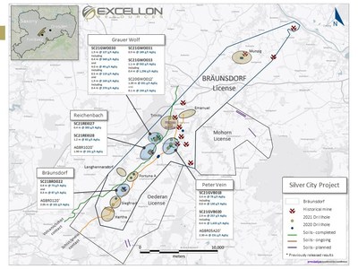 EXCELLON DRILLS 1,633 G/T SILVER EQUIVALENT OVER 0.35 METRES AT SILVER CITY (CNW Group/Excellon Resources Inc.)
