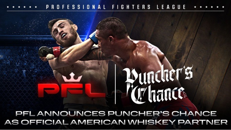 PROFESSIONAL FIGHTERS LEAGUE ANNOUNCES WOLF SPIRIT'S PUNCHER'S CHANCE® BOURBON AS OFFICIAL WHISKEY PARTNER - Vimarsana News