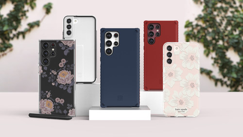 The diverse lineup of modern, fashionable cases for the all-new Samsung Galaxy S22 series is underscored by superior drop protection, antimicrobial properties, as well as 5G and wireless charge compatibility for reliable, everyday use.
