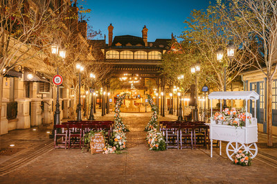 Disney’s Fairy Tale Weddings & Honeymoons revela su nuevo centro de celebración de bodas en Walt Disney World Resort en Lake Buena Vista, Florida. El centro de eventos, Place de Remy, está ubicado en el pabellón ampliado de Francia en EPCOT. (Disney) (PRNewsfoto/Disney's Fairy Tale Weddings & Honeymoons)