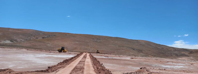 HMN Li Project - Alba Sabrina Claim – road and drill pad construction