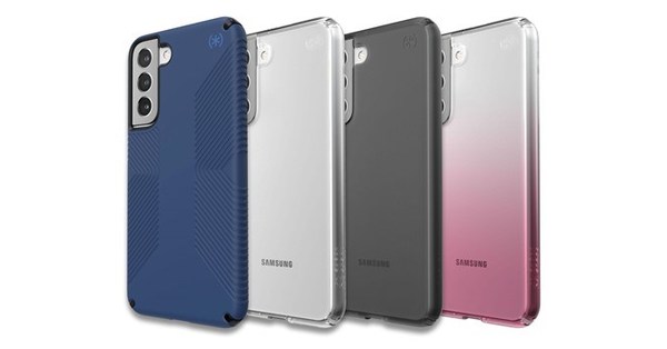Speck Products Presidio2 Grip Samsung Galaxy S22 Ultra Case, Black/Black/White