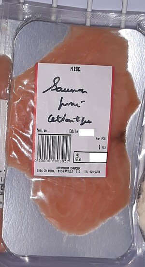 Absence d'informations nécessaires à la consommation sécuritaire de saumon fumé de l'Atlantique vendu par l'Épicerie du Village
