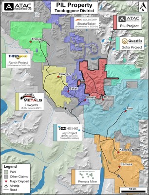 ATAC Resources PIL Property - Toodoggone District BC (CNW Group/ATAC Resources Ltd.)