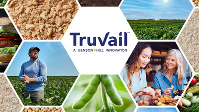 TruVail™ ingredients are sourced from Benson Hill’s proprietary Ultra-High Protein (UHP) soybeans, reducing the need for additional processing steps typically required to concentrate protein levels.