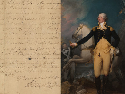 George Washington's newly discovered letter, relating to the nation's campaign against smallpox