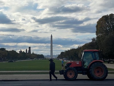 John Boyd, Jr., President and Founder, National Black Farmers Association takes fight and tractor named Justice back to Washington.