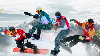 Four Para snowboarders will represent Canada at the Beijing 2022 Paralympic Winter Games (L-R): Alex Massie, Lisa DeJong, Tyler Turner, Sandrine Hamel. (CNW Group/Canadian Paralympic Committee (Sponsorships))