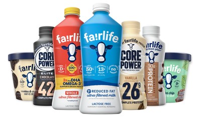 fairlife's portfolio of great-tasting, better-for-you products.