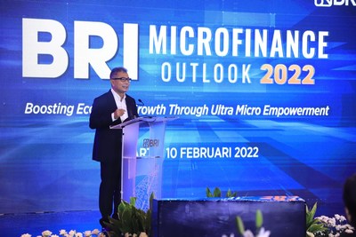 Sunarso, BRI President Director at BRI Microfinance Outlook 2022 on February 10, 2022