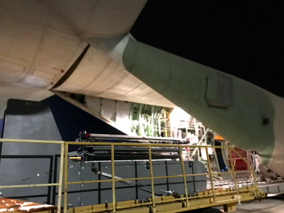 At the conclusion of the WLIF contract, Silent Arrow will have completed all necessary safety and operational milestones required to become a DoD Program of Record, will be compatible with JADC2 systems and fully integrated with the end user's equipment. An unmarked GD-2000 is seen here being loaded into a C-130 for deployment over an unspecified military test range.