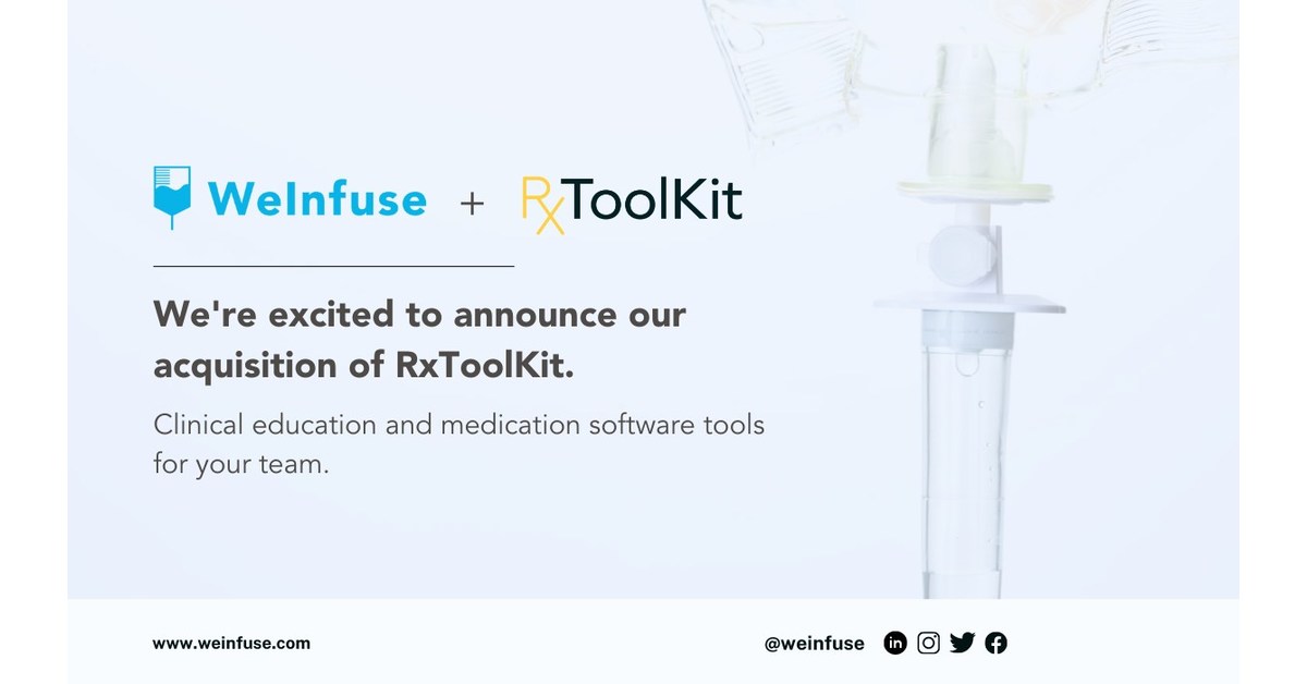 WeInfuse Acquires RxToolKit