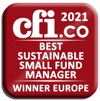 CFI.co 2021 Best Sustainable Small Fund Manager Winner Europe 