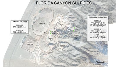 Figure 3 – Plan Map of Florida Canyon Showing the Locations of Drill Holes in this Press Release (CNW Group/Argonaut Gold Inc.)