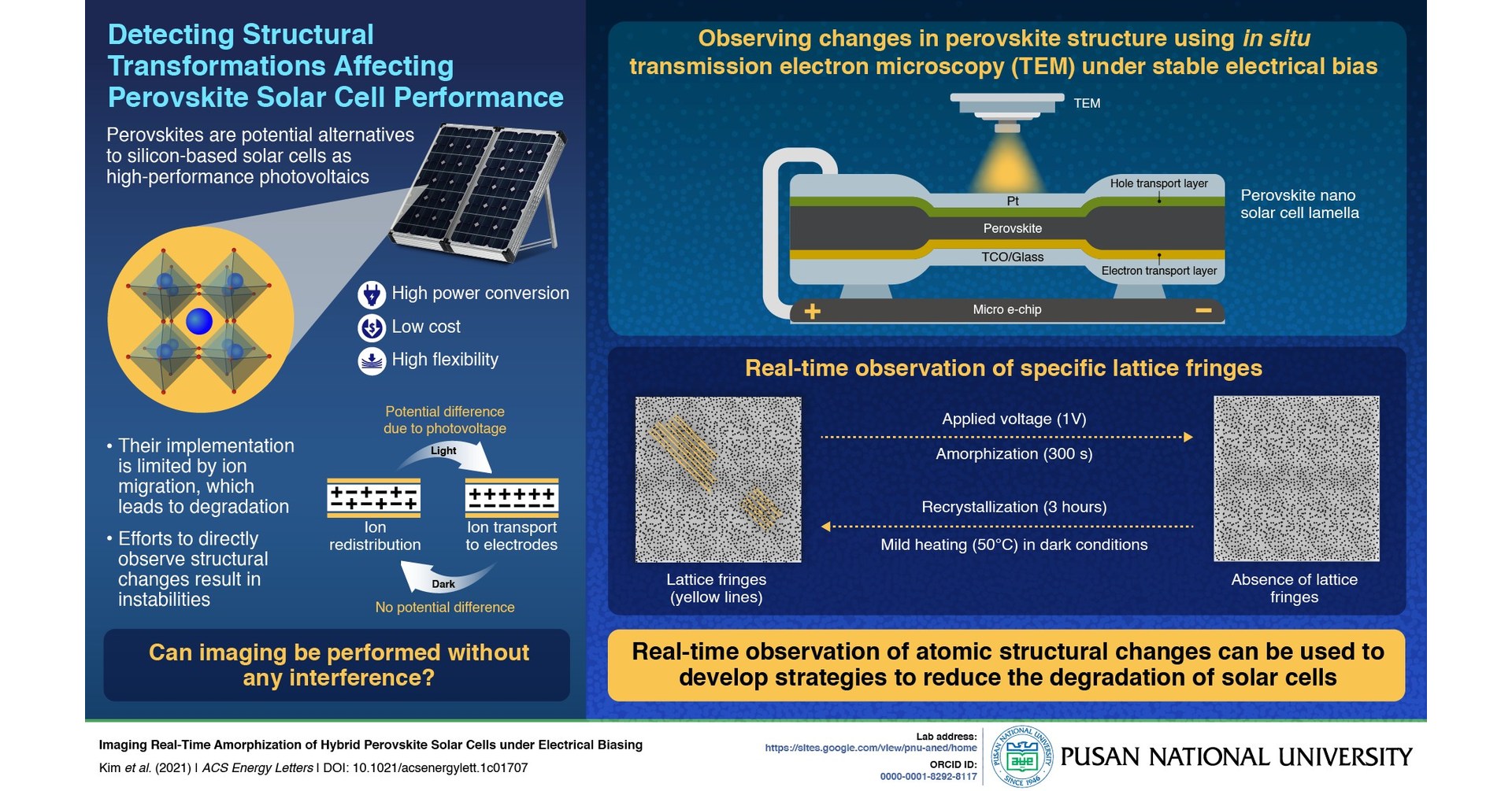 Pusan National University and University of California, San Diego Researchers Image Real-Time Structural Changes in Perovskite Cells