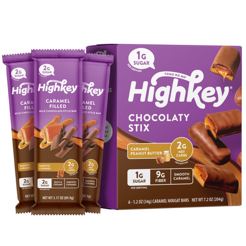HighKey Releases New Chocolaty Stix and Caramel Filled Bar that are Choc-full of Caramel