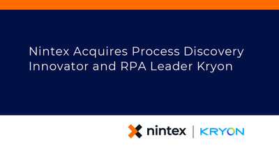 Nintex acquires Kryon to further extend the intelligent process automation capabilities of the Nintex Process Platform. Learn more at www.nintex.com.