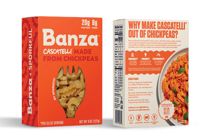 Banza teamed up with The Sporkful's Dan Pashman to release Banza Cascatelli, now available nationwide exclusively at Whole Foods Market and on EatBanza.com and Amazon.com.