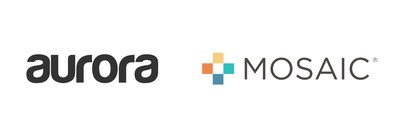 Aurora Solar and Mosaic logos