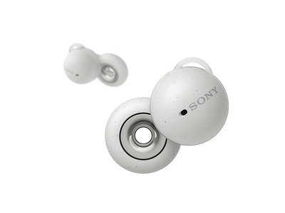 Sony Electronics' LinkBuds wireless headphones (white version shown)