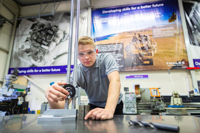 Image shot at Thales' manufacturing site at Govan in Glasgow. Picture shows the apprentice training school.