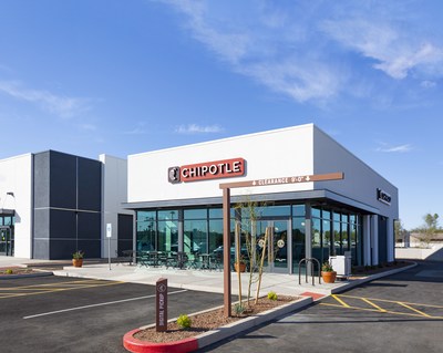 Chipotle celebrates its 3,000th restaurant opening with a new Chipotlane in Phoenix, Arizona.