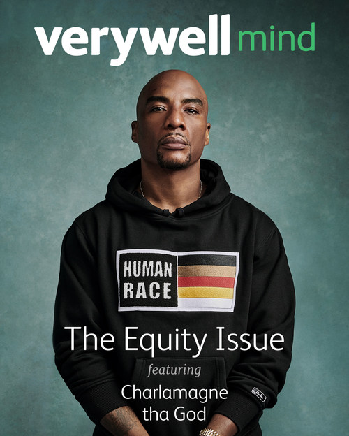 Charlamagne tha God on the cover of Verywell Mind's The Equity Issue