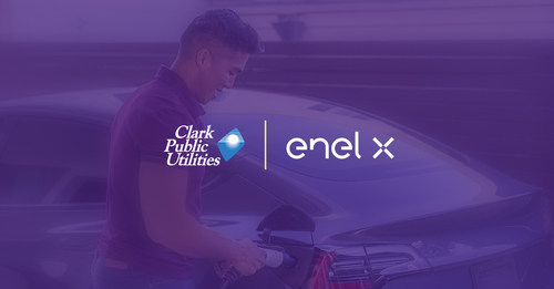 Clark Public Utilities and Enel X have launched an instant rebate program in Clark County, Wash. that enables residential electricity customers to immediately save $500 on the purchase of an Enel X JuiceBox Level II EV charger through the Clark Public Utilities online marketplace. Clark Public Utilities and Enel X have launched an instant rebate program in Clark County, Wash. that enables residential electricity customers to immediately save $500 on the purchase of an Enel X JuiceBox Level II EV charger through the Clark Public Utilities online marketplace.
