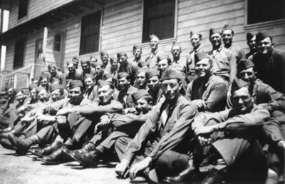 Otto Perl, who was dismissed from the Austrian Army in 1938 because he was Jewish, later immigrated to America. This photo shows his US Army unit at Camp Ritchie, Maryland, circa 1945. — US Holocaust Memorial Museum, courtesy of Otto Perl