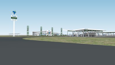 Rendering of Cyclum's Truck Stop Model