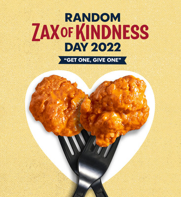 Zaxby’s offers ‘Get One, Give One’ Boneless Wings Meal 
on Random Acts of Kindness Day. Online-only BOGO is good all day long on Feb. 17.