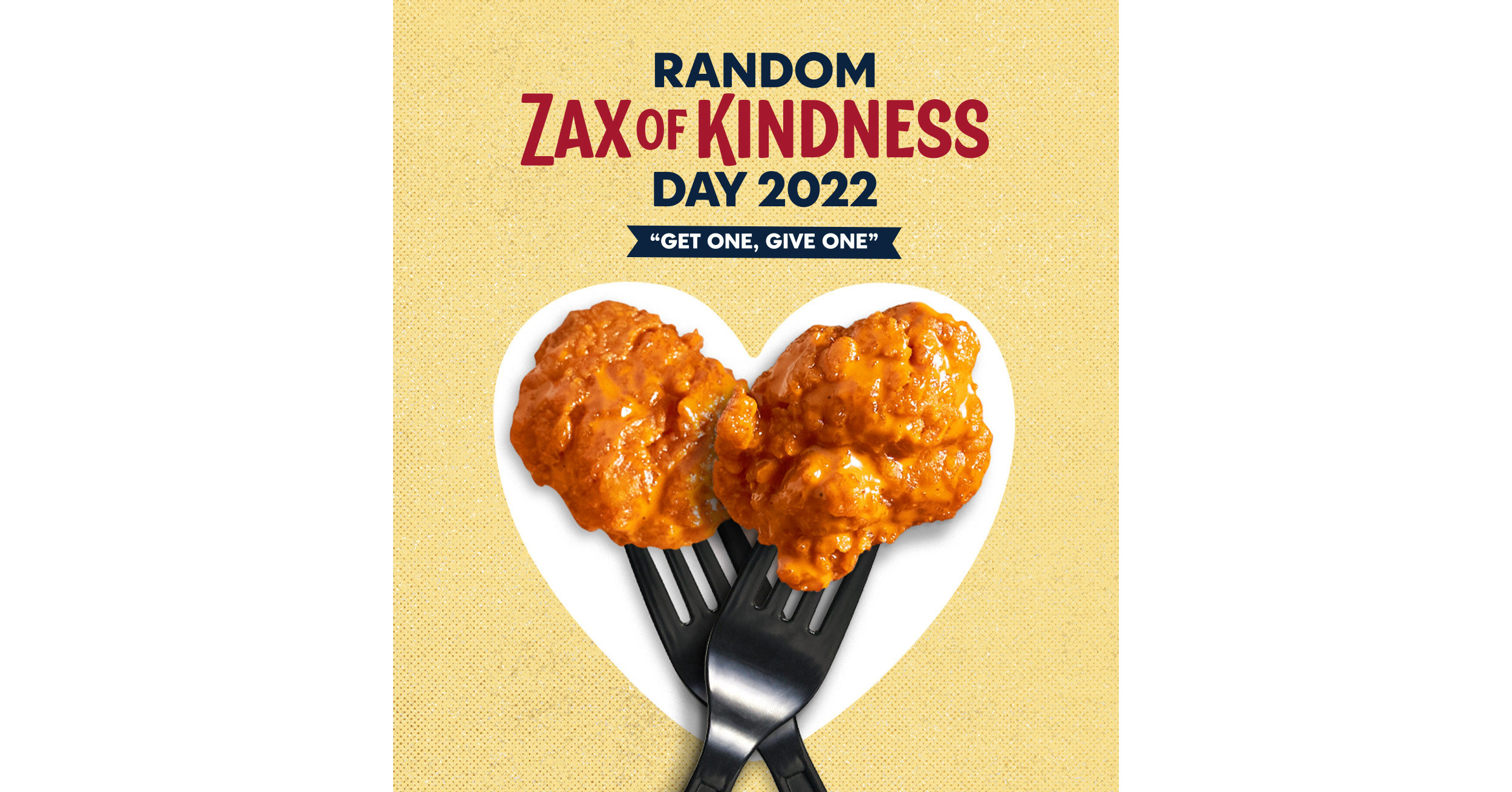 Zaxby's offers 'Get One, Give One' Boneless Wings Meal on Random Acts