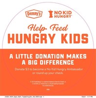Denny's Raises Over $1.5 Million to Fight Childhood Hunger in 11th Annual No Kid Hungry Fundraiser