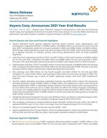 Keyera Corp. Announces 2021 Year End Results (CNW Group/Keyera Corp.)
