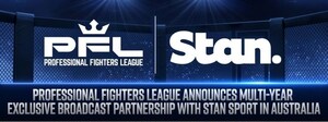 PROFESSIONAL FIGHTERS LEAGUE ANNOUNCES MULTI-YEAR EXCLUSIVE BROADCAST PARTNERSHIP WITH STAN SPORT IN AUSTRALIA