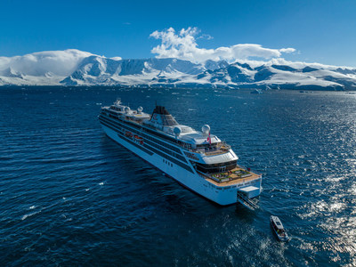 The Viking Octantis pictured during its first season in Antarctica. The new Polar Class ship offers an innovative new way to embark and disembark excursion crafts through The Hangar, an enclosed in-ship marina, shown here launching one of Viking’s two 12-seater Special Operations Boats. For more information, visit www.viking.com.