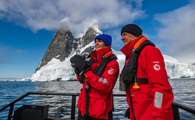 Guests enjoying the scenery during the Viking Octantis’ first season in Antarctica. Viking has created the world’s leading enrichment environment in an expedition setting. Exclusive partnerships with the Scott Polar Research Institute at Cambridge University, The Cornell Lab of Ornithology and the National Oceanic and Atmospheric Administration (NOAA), among others, will match leading researchers and educators with each expedition. For more information, visit www.viking.com.