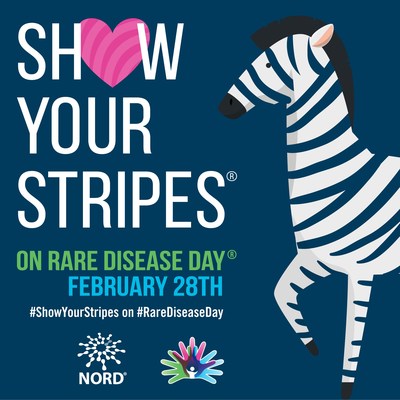 Show Your Stripes for Rare Disease Day! Visit rarediseaseday.us for more information.