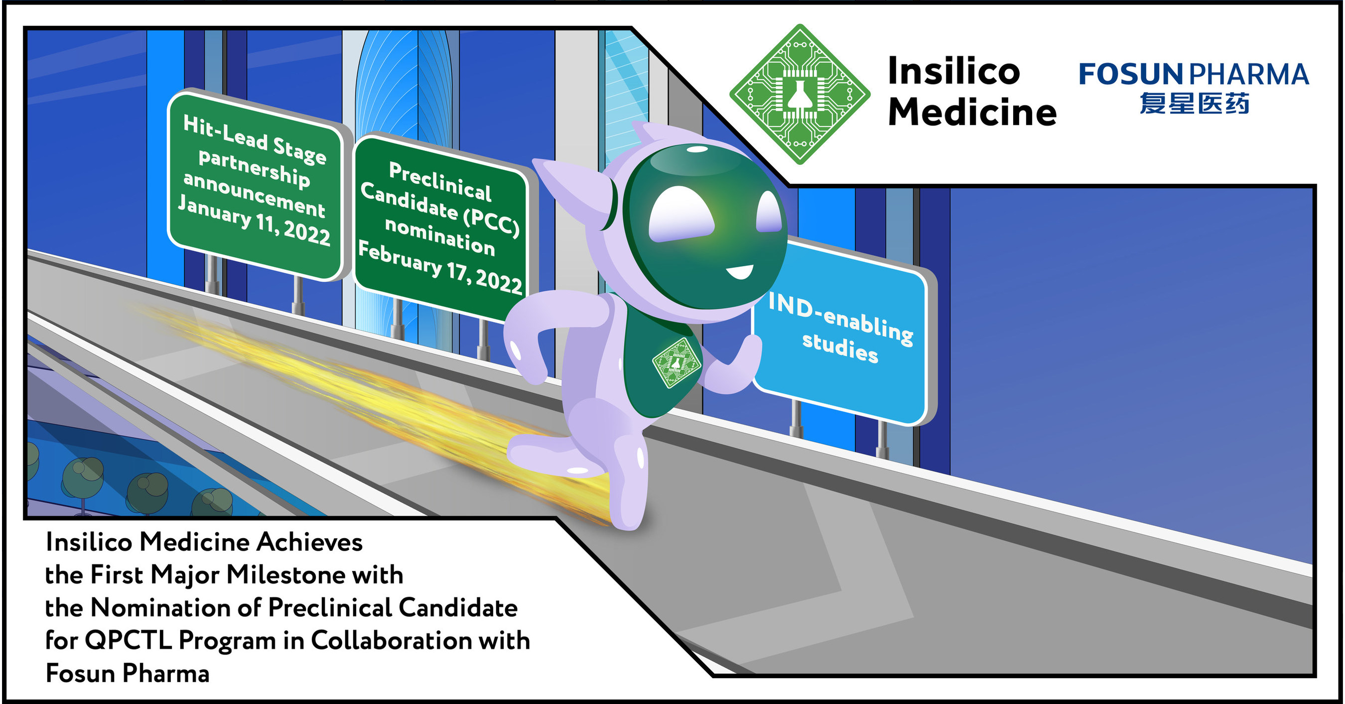 Small Molecule Targeting CD47-SIRP&alpha; Pathway: Insilico Medicine Achieves its First Major Milestone in Fosun Pharma Collaboration with the Nomination of Preclinical Candidate for QPCTL