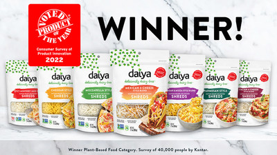 Daiya Plant-Based Cheeze Shreds Voted “2022 Product of the Year”